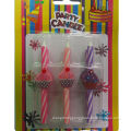 Birthday cake craft candle, ideal for birthday party, made of paraffin wax, multi-colored
